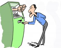 wypłacanie pieniędzy z bankomatu